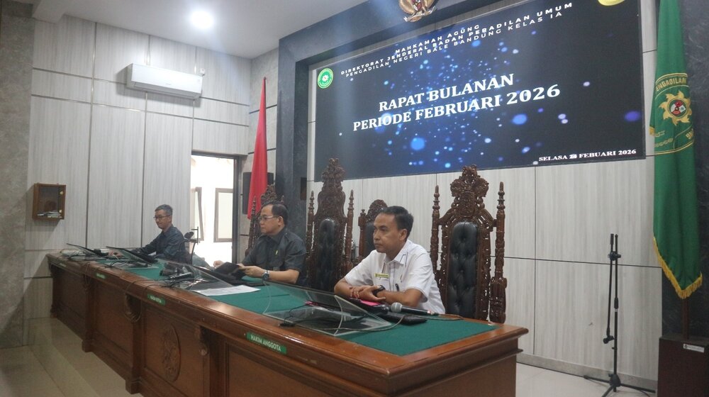 PN Bale Bandung Gelar Rapat Bulanan dan Sosialisasi Strategis Guna Perkuat Akuntabilitas serta Kinerja Organisasi